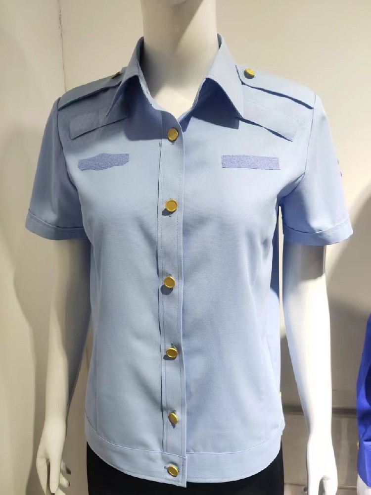 六部門短袖夏裝制式襯衣（女款）-夏短袖，生態環境保護,農業,文化市場,市場監管,交通運輸,應急管理,六部門制服